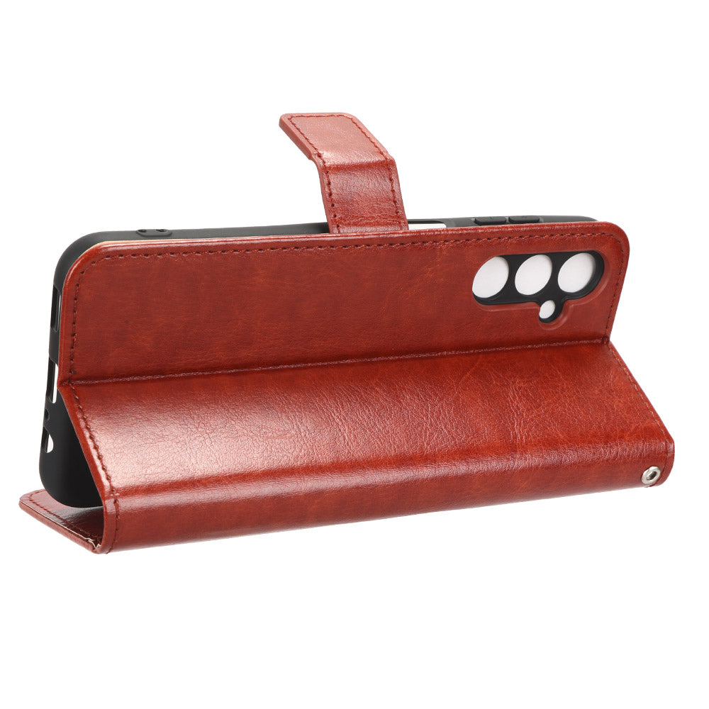 For Samsung Galaxy F34 5G M34 5G Crazy Horse Texture Leather Case Phone Cover with Wallet Stand For Samsung Galaxy F34 5G M34 5G Crazy Horse Texture Leather Case Phone Cover with Wallet Stand